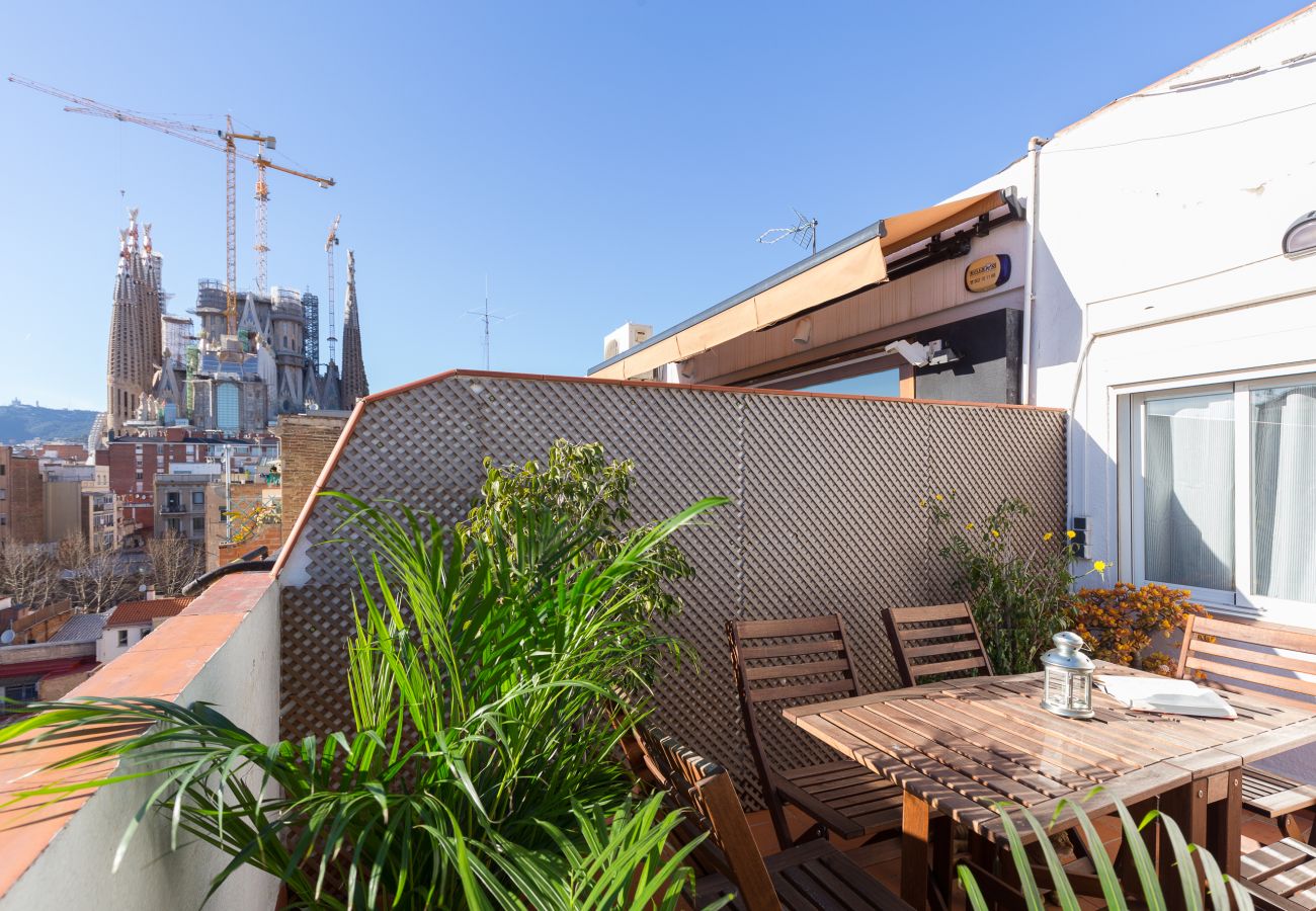 penthouse sagrada familia barcelona terrace